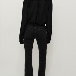 Mango Black strechy Flare Women's Jeans